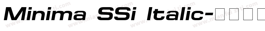 Minima SSi Italic字体转换
